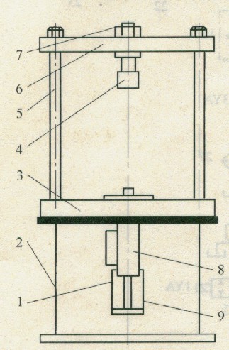 試驗臺主機結構示意圖