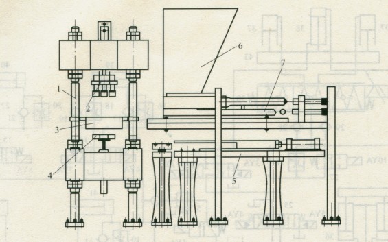 免燒粉煤灰制磚機的結(jié)構(gòu)組成示意圖